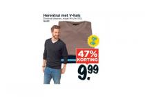 herentrui met v hals