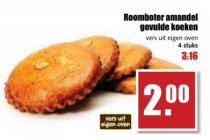 roomboter amandel gevulde koeken