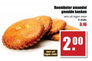 roomboter amandel gevulde koeken