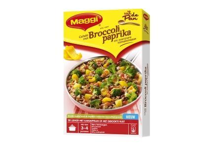 maggi uit de pan brocolli paprika