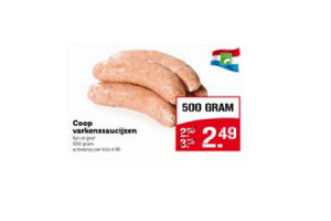 coop varkenssaucijzen