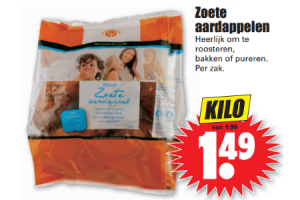 zoete aardappelen
