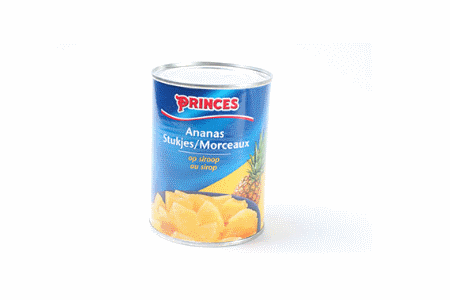 princes ananas stukjes op lichte siroop 567gr