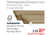 fsc tuinplank geimpregneerd europees hout