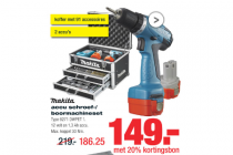 makita accuschroef boormachine
