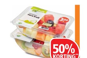 plus vers gesneden fruit alle schalen a 100 500 gram