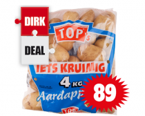 aardappelen iets kruimig