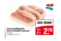 coop speklappen met of zonder zwoerd 500 gram