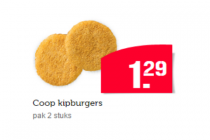coop kipburgers 2 stuks
