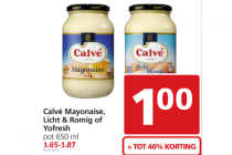 calve mayonaise licht en romig of yofresh