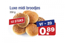 luxe midi broodjes