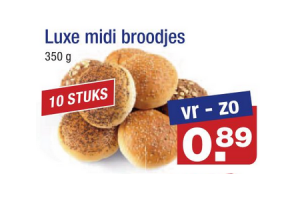 luxe midi broodjes