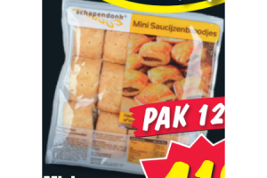 mini worsten  saucijzenbroodjes of kaashapjes