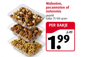 walnoten pecannoten of notenmix