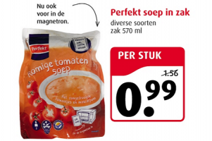 perfekt soep in zak