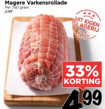 magere varkensrollade