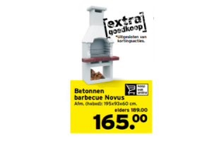 onbekend onwettig debat Betonnen barbecue Novus voor €165,00 - Beste.nl