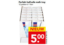 halvolle melk tray