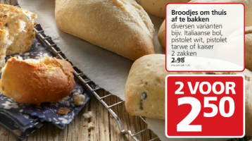 broodjes om thuis af te bakken