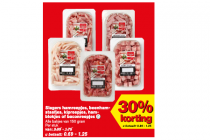 slagers hamreepjes beenhamstaafjes kipreepjes hamblokjes of baconreepje.