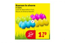 kruidvat huismerk kaarsen in eivorm