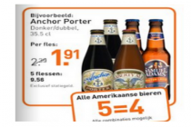 5 flessen amerikaanse bieren voor 958