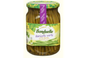 bonduelle haricots verts extra fijn gerangschikt 580 ml