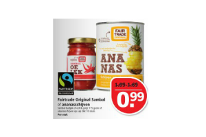 original sambal of ananasschijven