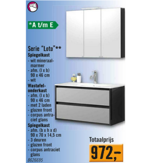 serie lotto spiegelkast