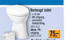 verhoogd toilet