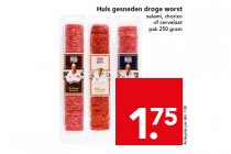 huls gesneden droge worst