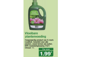 vloeibare plantenvoeding