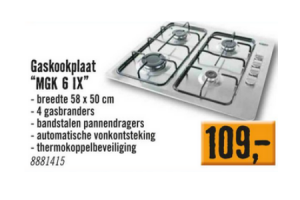 gaskookplaat mgk 6 ix