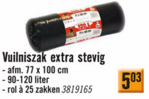 vuilniszak extra stevig