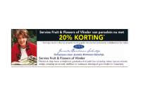 servies fruit  flowers nu met 20 korting