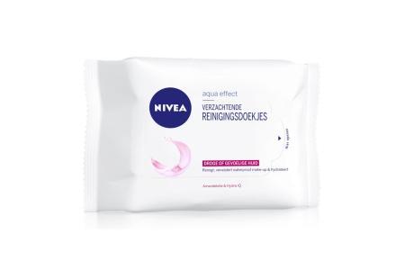 nivea aqua effect verzachtende reinigingsdoekjes