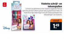 violetta schrijf  en tekenspullen