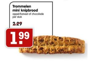 trommelen mini knipbrood