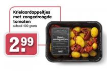 krielaardappeltjes met zongedroogde tomaten