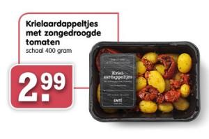 krielaardappeltjes met zongedroogde tomaten