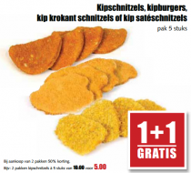 kipschnitzels kipburgers kip krokant schnitzels of kip sateschnitzels