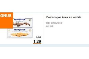 destrooper koek en wafels