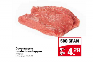 coop magere runderbraadlappen