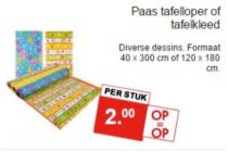 paas tafelloper of tafelkleed