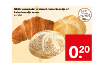 roomboter croissant kaiserbroodje of kaiserbroodje sesam
