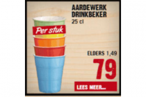 aardewerk drinkbeker