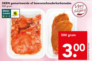 deen gemarineerde of boerenschouderkarbonade