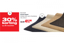 30 korting op alle karpetten