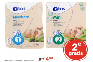 etos newborn 1 en mini 2 luiers