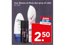 axe rexona en dove deo spray of roller